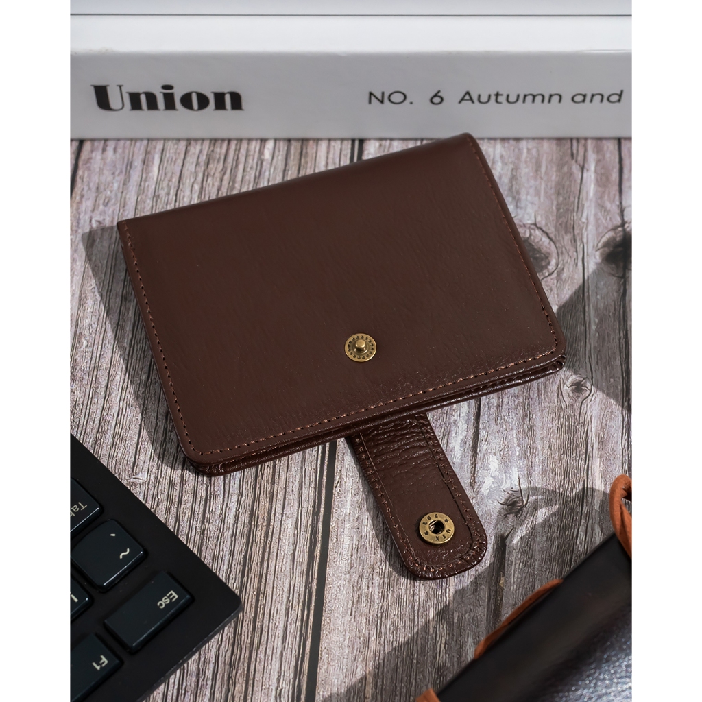 Kenes Leather Dompet Kartu Kulit Asli BRUNO Pullup - Free Grafir Nama