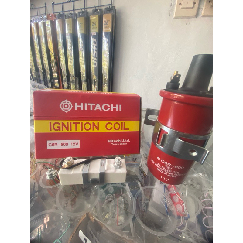 Ignition Coil Koil Tabung Panjang Kaki 2 Kijang Carry L300 Zebra Hitachi