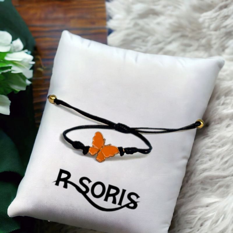 R'SORIS - Gelang Kupu Kupu Love Nevertheless bracelet Butterfly DIY Tali VIntage Korea Persahabatan