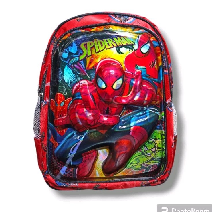 Tas sekolah TK 3D karakter Kartun LED