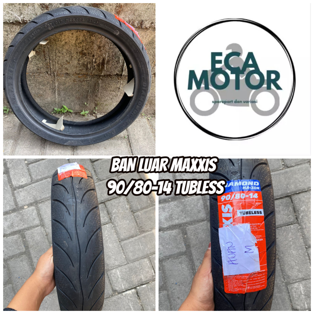 BAN LUAR MAXXIS 90/80-14 BAN MATIC TUBELESS || BAN LUAR DEPAN BELAKANG MATIC MAXXIS 90/80-14 TUBLESS