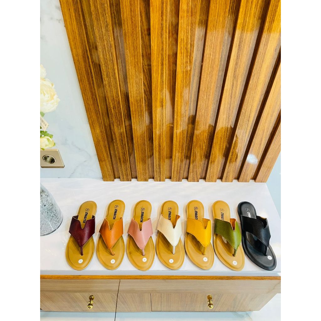 SANDAL KULIT WANITA MODEL CAPIT V AQUILA - TOKO SYAGITA KULIT ASLI GARUT