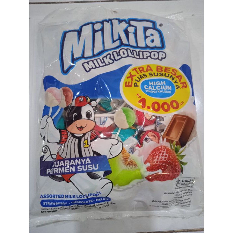 

Milkita milk lollipop 360gr (40pcs@9gr)