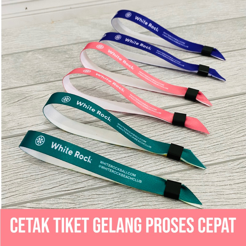 

CETAK TIKET GELANG COSTUM 1 SISI MURAH KUALITAS MEWAH | CETAK DIGITAL PRINT
