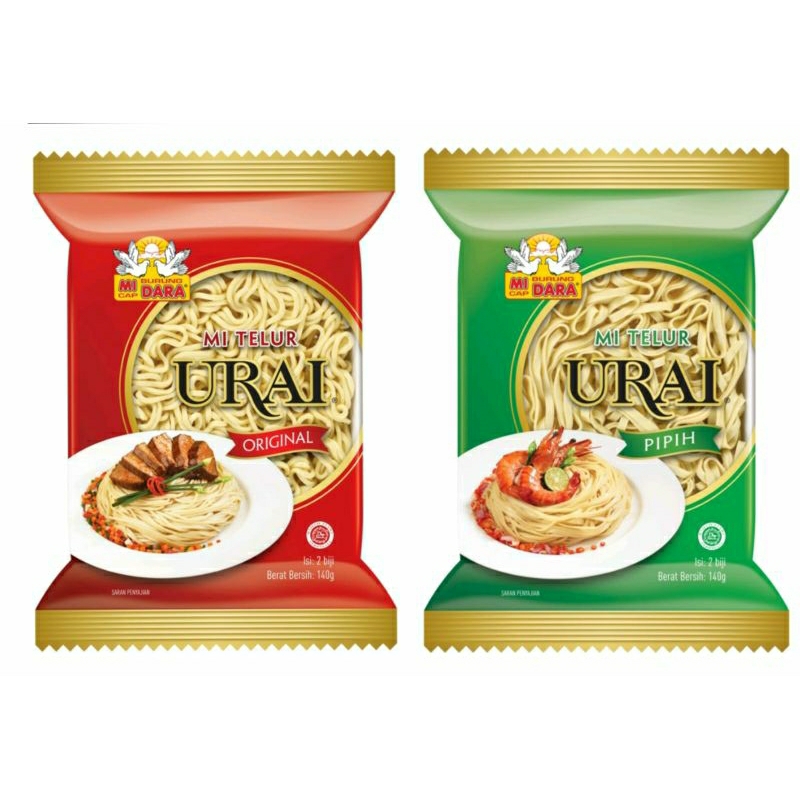 

Mie Urai burung dara original dan pipih 140gr