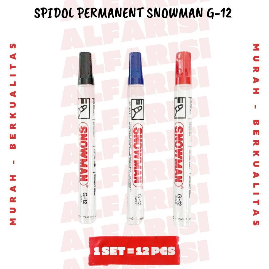 

SNOWMAN - Spidol Marker Permanent G-12