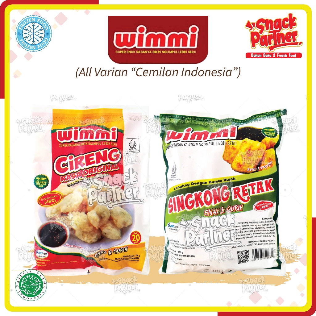 

WIMMI - FROZEN FOOD Snack Cemilan Indonesia - Rujak Cireng Singkong Retak