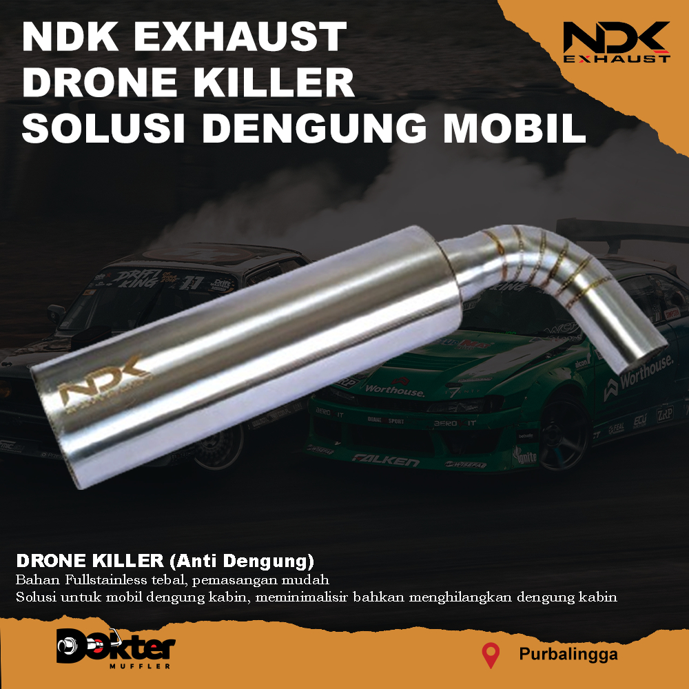 KNALPOT NDK EXHAUST PEREDAM KABIN DRONE KILLER NDK EXHAUST