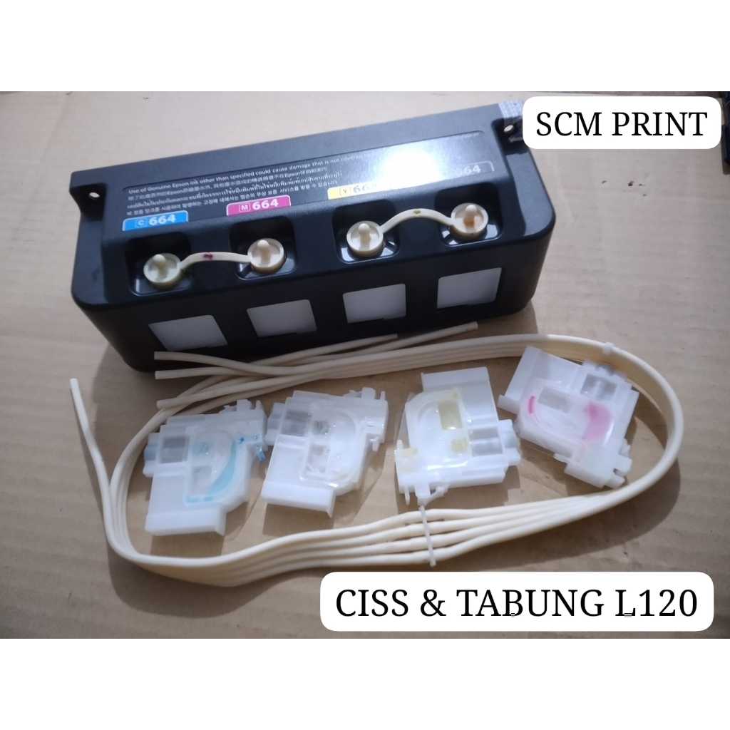 Tabung Infus L120 L121 Selang dan Tabung Tinta Printer Epson L series Ciss Cartridge Epson L110 L210