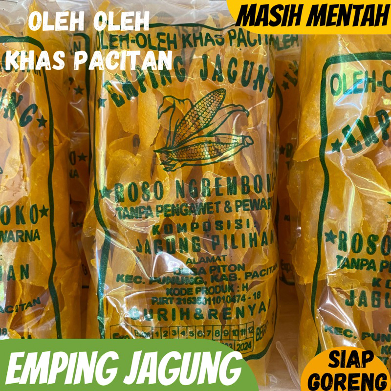 

KERUPUK EMPING JAGUNG MENTAH SIAP GORENG OLEH-OLEH KHAS PACITAN