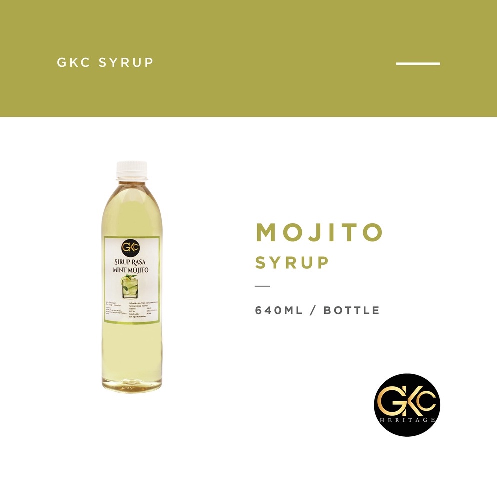 

Y29 Sirup Mojito Mint Mint Mojito Syrup Minuman GKC Heritage 64 ml Import Quality Trendy