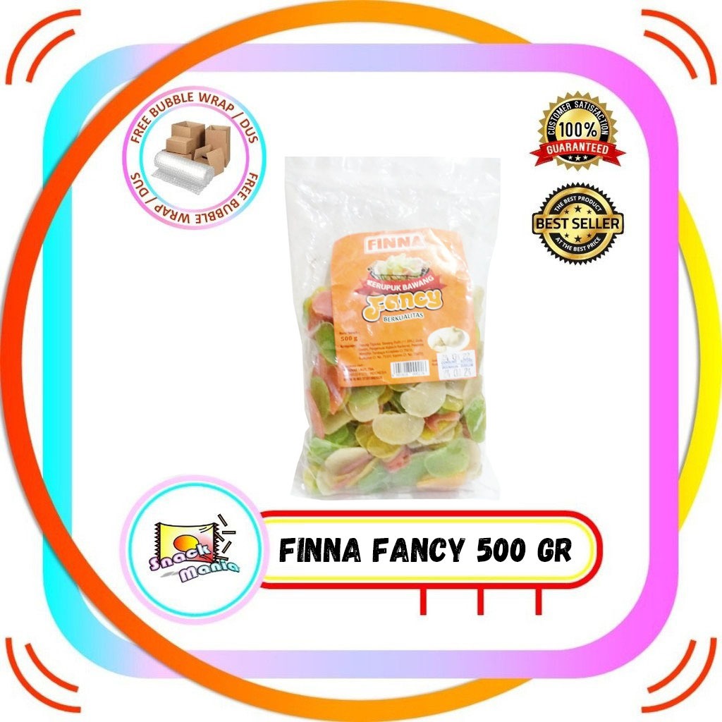 

Finna Krupuk Fancy Kerupuk Bawang Warna ~ 500 gr