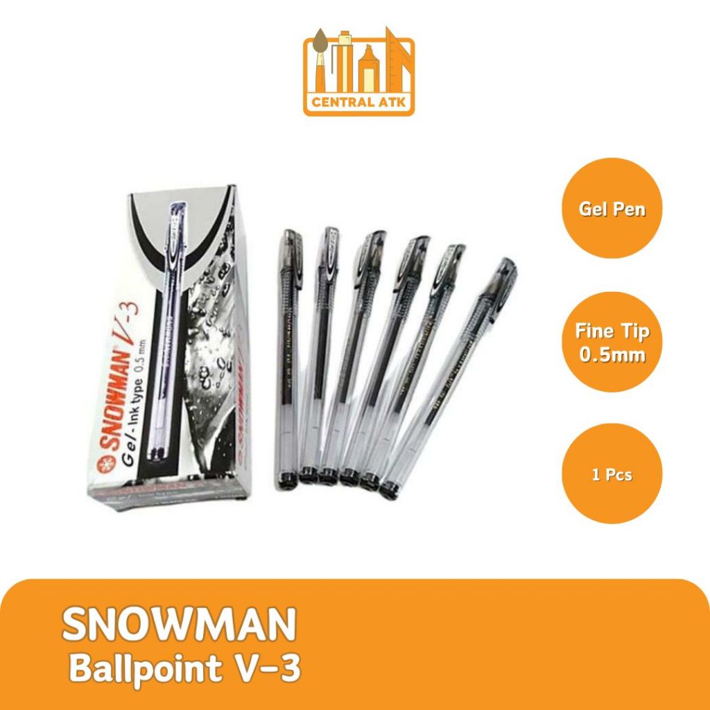 

BALLPOINT / BOLPEN / PULPEN SNOWMAN V-3 0.5MM (1 PCS)