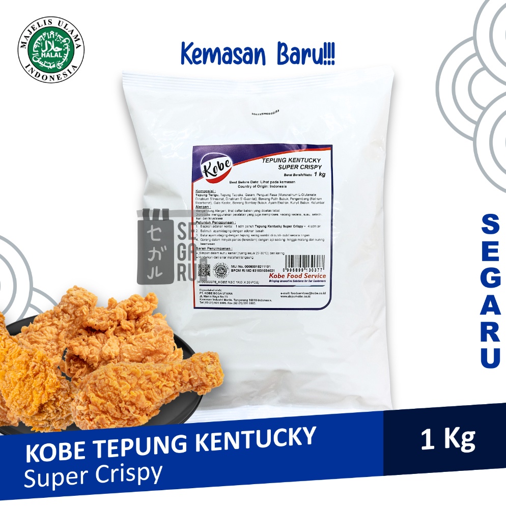 

StOck B4nyak KOBE Tepung Kentucky Super Crispy Kobe Tepung Ayam Goreng Renyah 1Kg Ready Stock