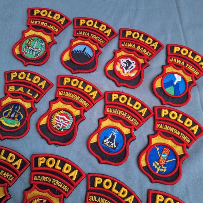 BORDIR POLDA TIMBUL 3D BADGE POLDA TIMBUL