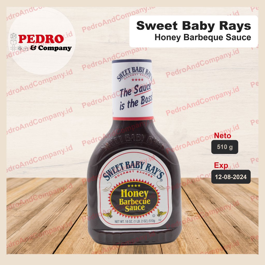 

Sweet baby ray's honey barbecue sauce 510 gram - bbq saus ray rays