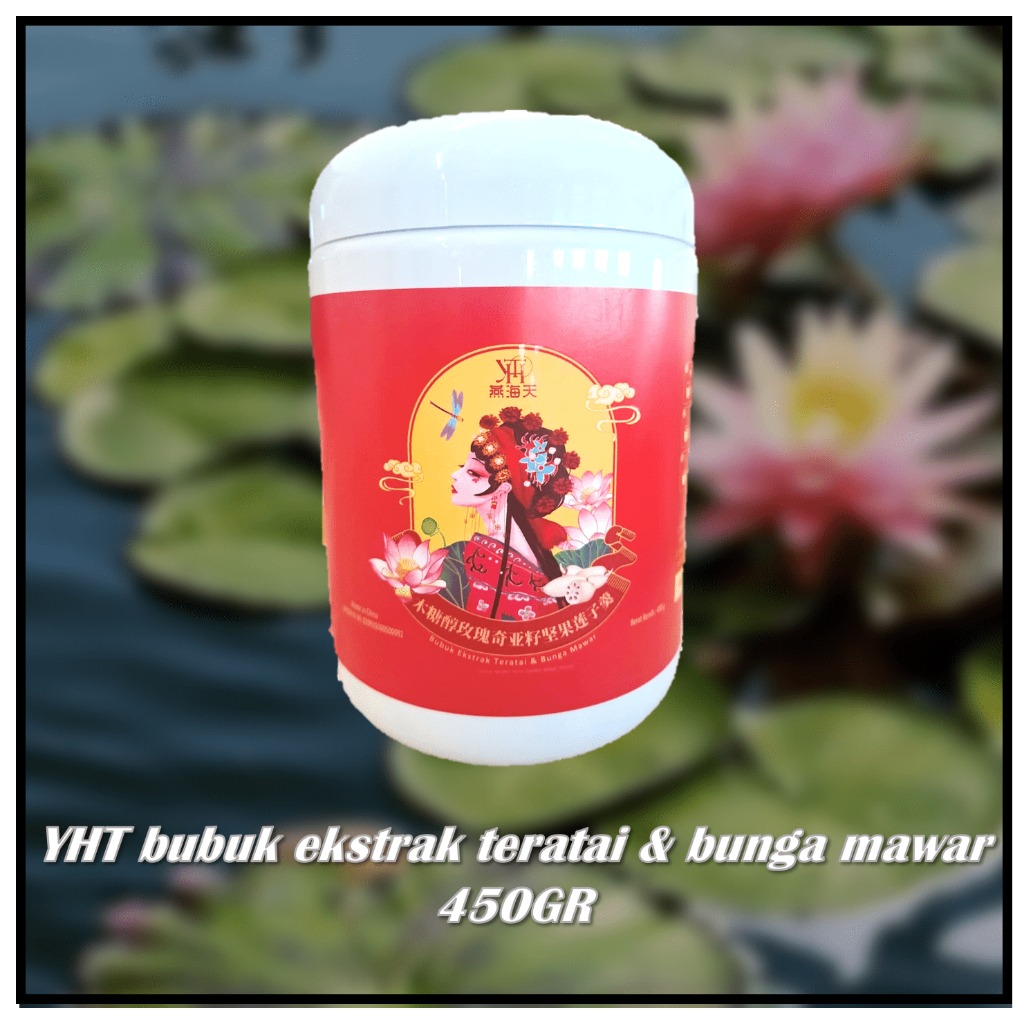 

YHT bubuk ekstrak teratai & bunga merah 450GR