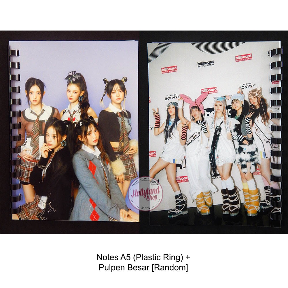 

Paket Buku Tulis A5 + Pulpen Besar KPOP Newjeans New Jeans