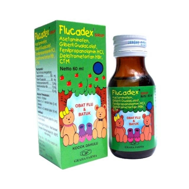 FLUCADEX SYRUP 60 ML - Obat Demam Batuk Pilek Flu Sirup Anak