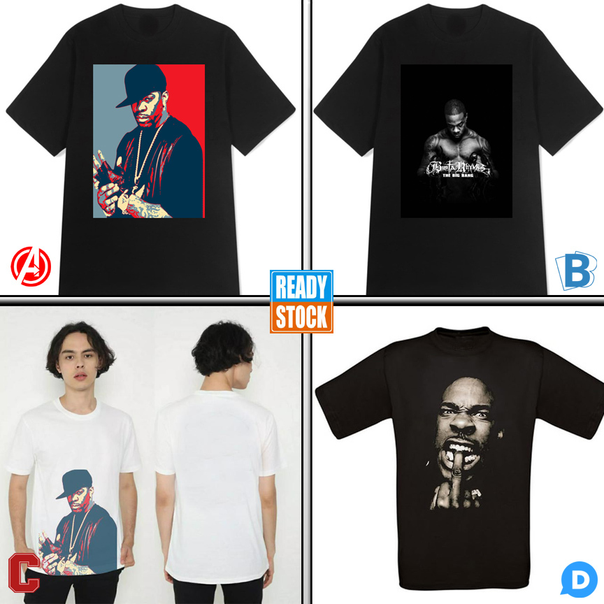 Kaos Busta Rhymes Tshirt 100% Cotton