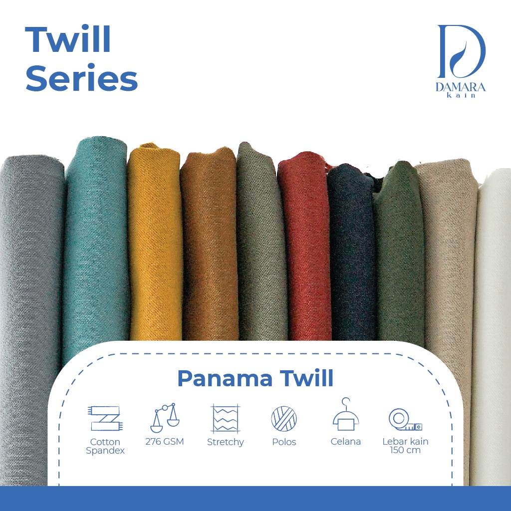 Bahan Kain Celana Chinos Twill Spandex