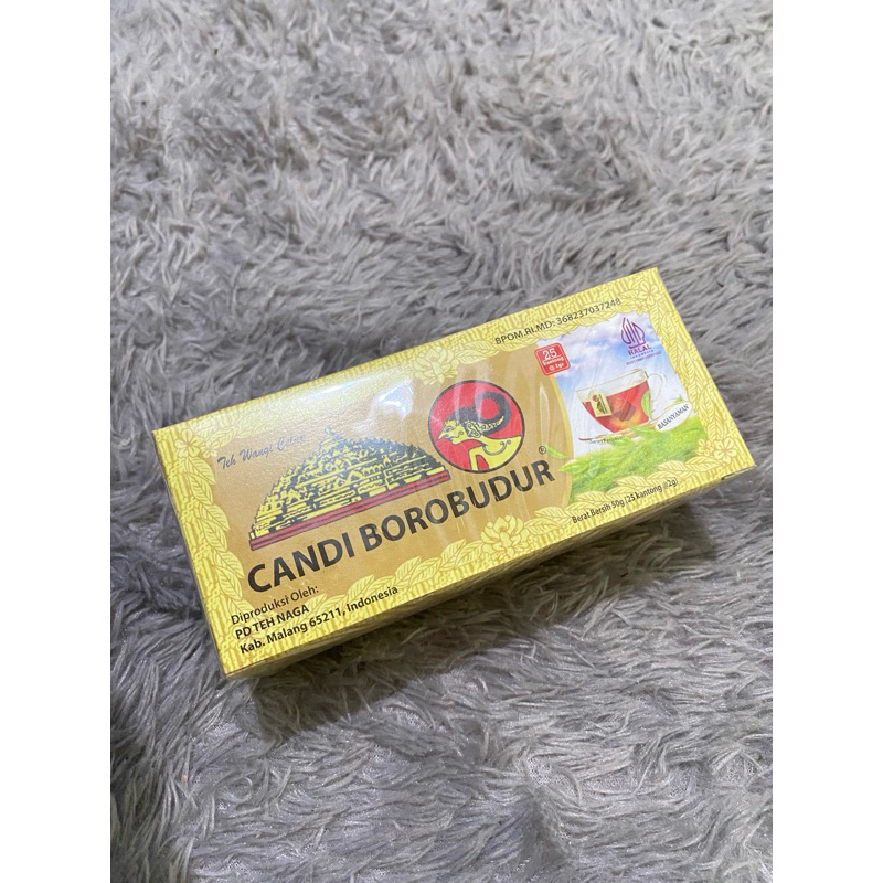 

teh celup cap candi borobudur isi 25pcs berat 50gr