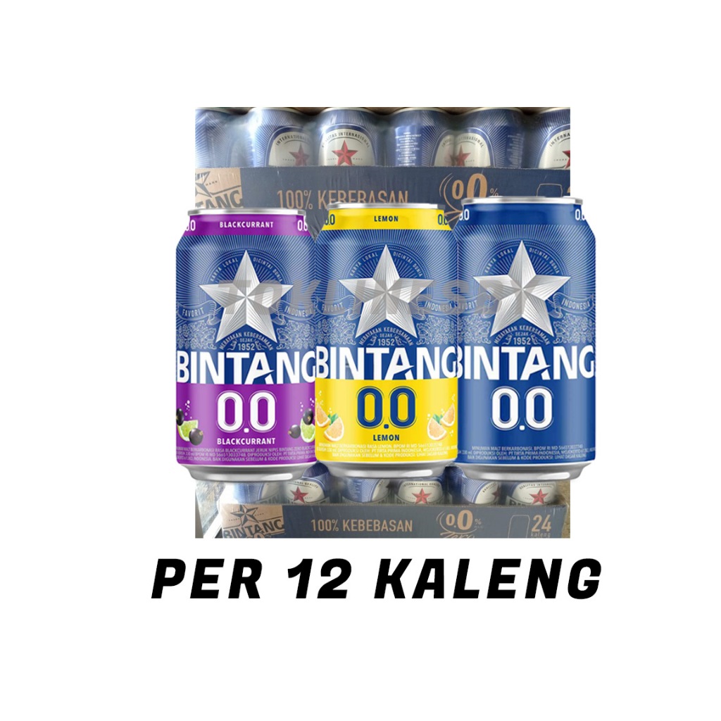 

[ 1/2 KARTON ISI 12 KALENG ] BINTANG BEER RADLER 0% ZERO ALKOHOL ORIGINAL LEMON BLACKCURRANT 330ML