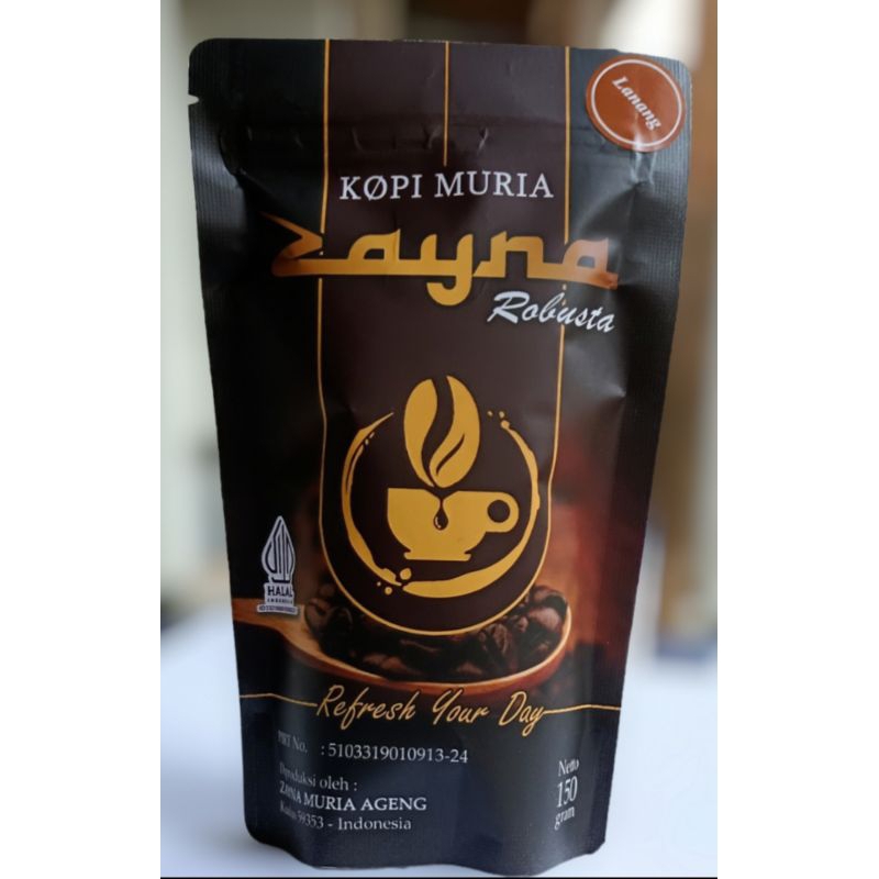 

Kopi Muria Zayna Robusta Lanang (Biji Tunggal) 150 Gram