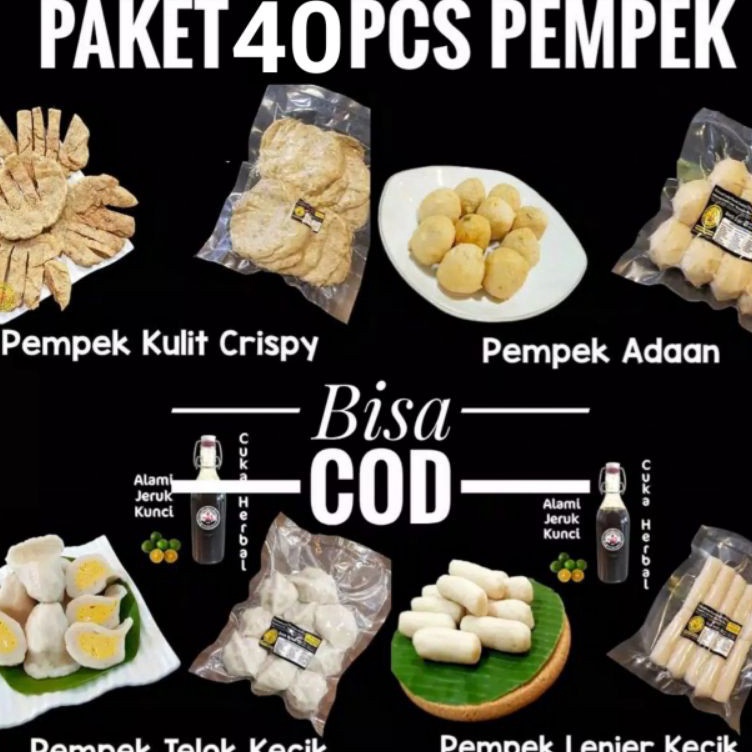 

PEMPEK PALEMBANG KECIL PAKET CAMPUR 4PCS CUKO