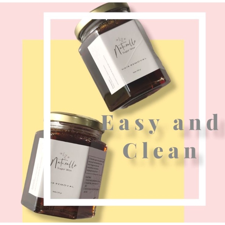 Kirim Sekarang 25gram Lz Naturale Sugar wax BPOM Sweet Solution Waxing Pencabut Bulu sugarwax