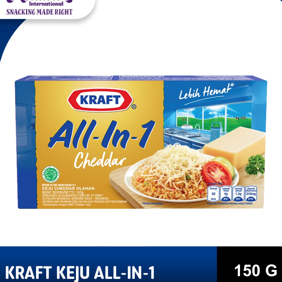 

Jual Kraft Keju All in 1 Box 15g Untuk Kue dan Burger