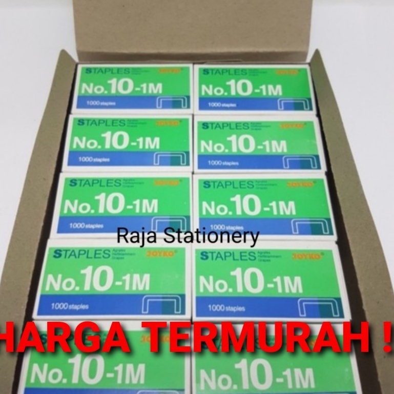 

Kode MOA233 TERMURAH STAPLES JOYKO NO1 KECIL ISI STAPLER REFILL HEKTER NO11M 1 DUS ISI 2