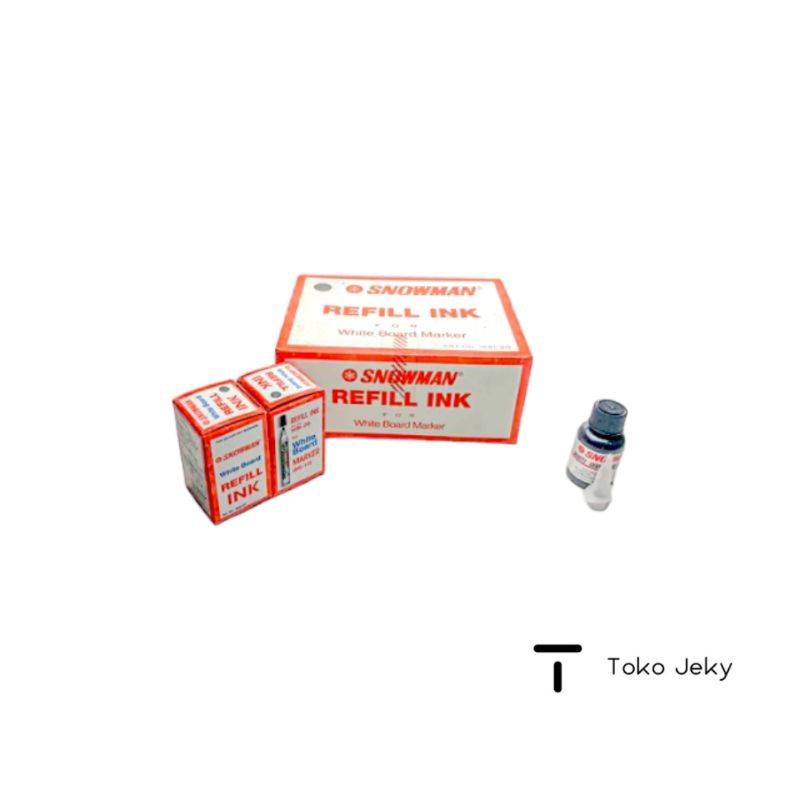 

Refill Ink / Isi spidol / Tinta spidol SNOWMAN Marker Hitam