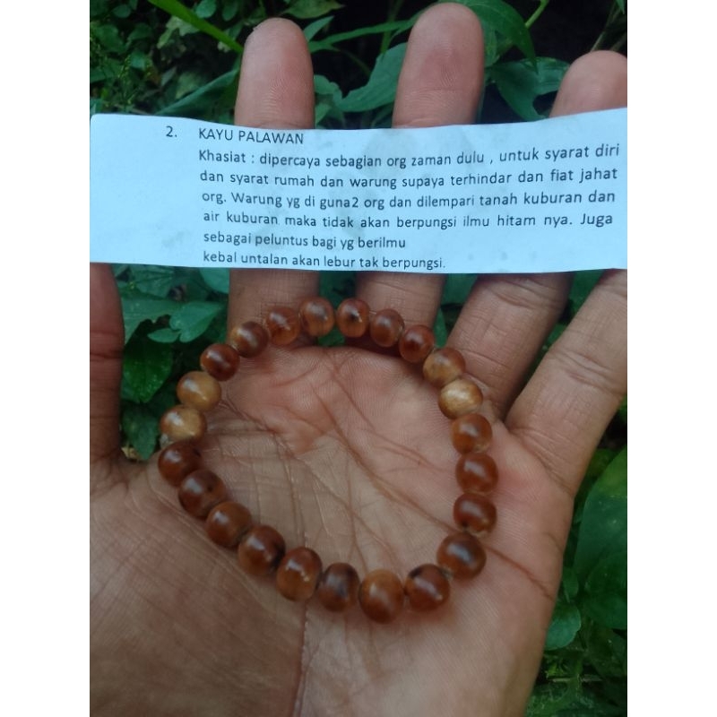 gelang dari kayu palawan