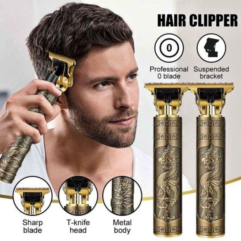 CUKUR DRAGON SONAR 7572 Alat Cukur Jenggot / Mesin Cukur Rambut CHARGER / Alat Cukur Vintage Penata 