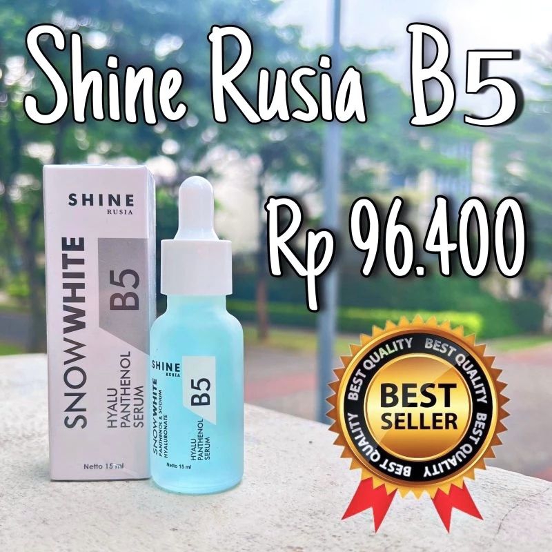 Snow White Serum B5 with Panthenol By Shine Rusia Skincare Original BPOM