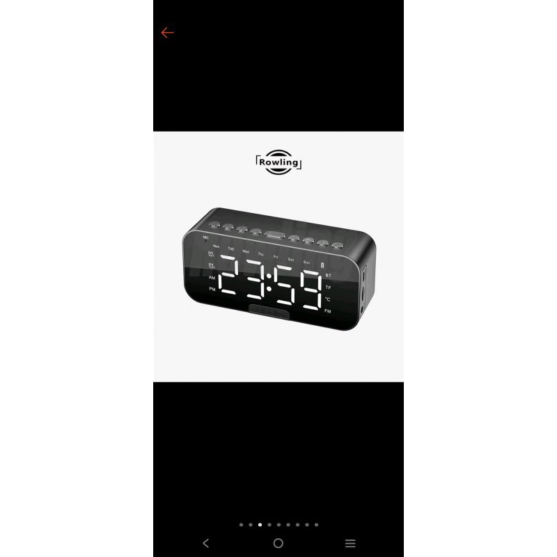 JAM ALARM DIGITAL TRANSFARAN JAM KEKINIAN JAM ALARM MUSIK BOX