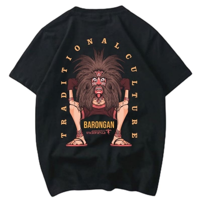 Kaos Baju Barongan | Tradisional Culture | Series Java Culture
