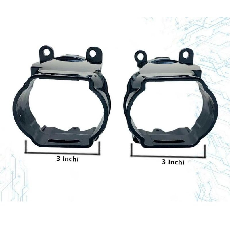 BRACKET FOGLAMP BILED PROJECTOR 3 INCH HONDA UNIVERSAL