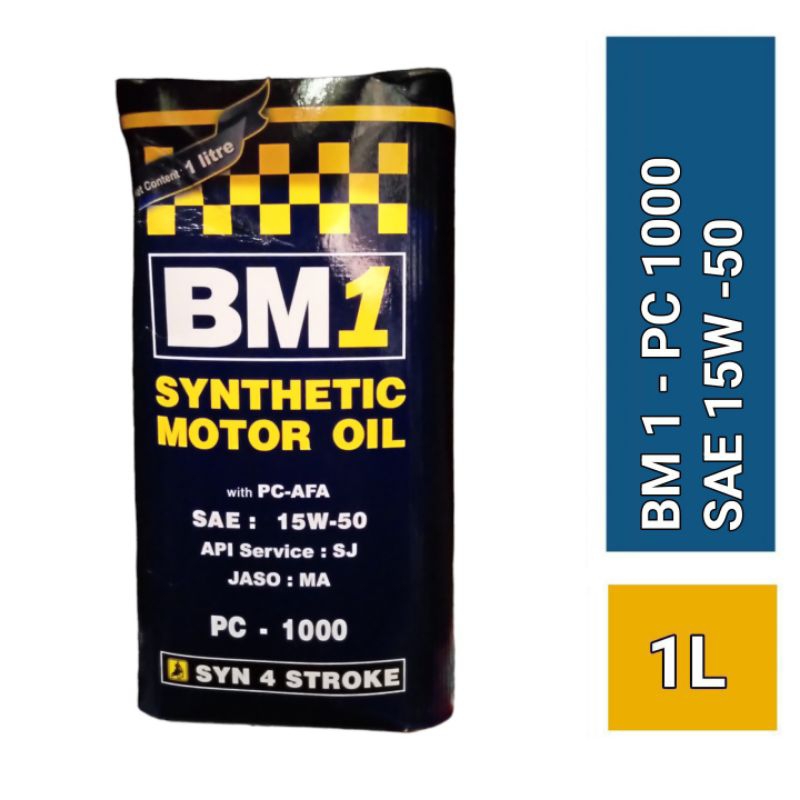 BM 1 - PC 1000 15W -50 1L - Oli Motor Non Matic