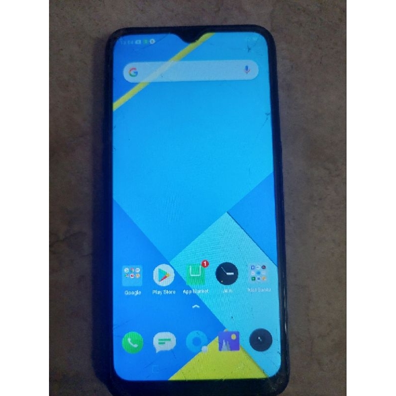 lcd Realme c2/oppo a1k retak original copotan