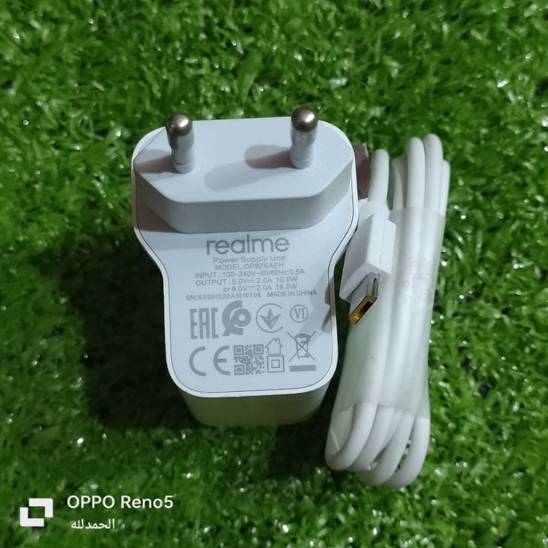 Charger Original REALME C11/C12/C15/C20/C21/C21Y/C25Y/C30/C31/C33 Original 18W Micro USB Fast Chargi