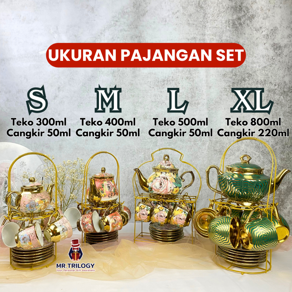 

Hot Sale Hampers Pajangan Set Cangkir Teh Teko Tatakan Merk Souvenir Gelas Kopi Idul Fitri Lebaran