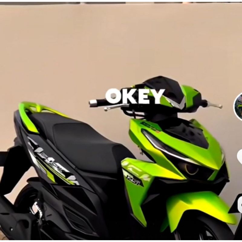 Striping transparan vario led old 125 150 click