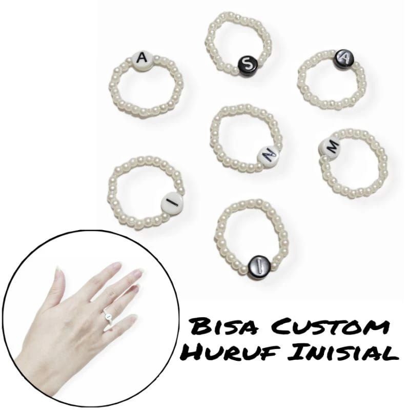 Ready Ring Beads Inisial huruf A-Z