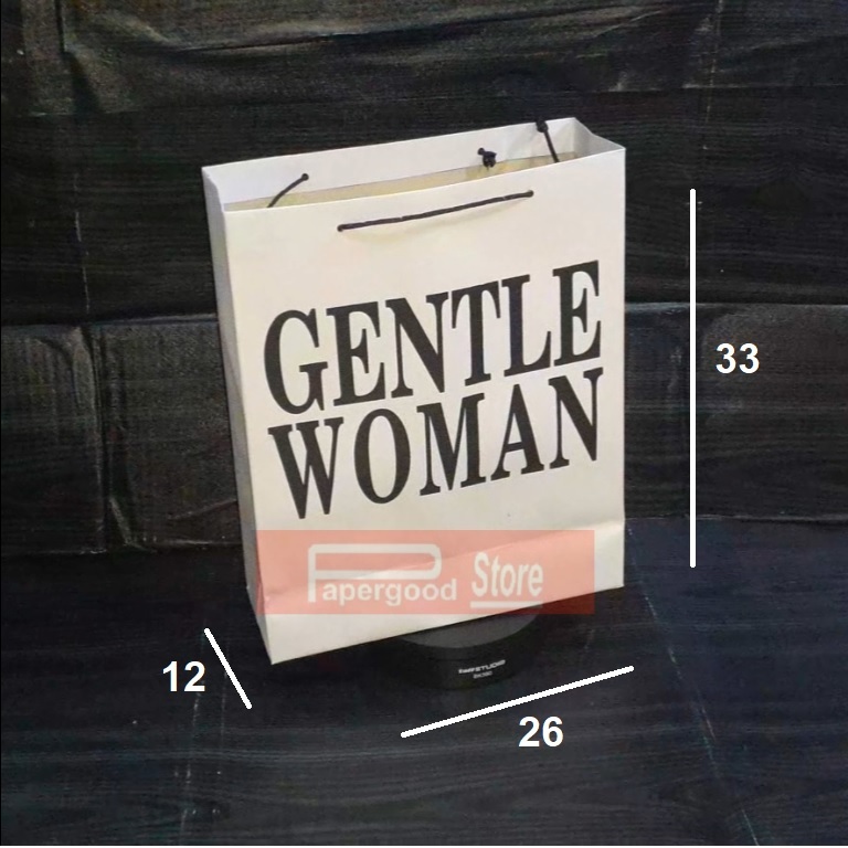 

Paper bag Gentle woman putih Medium 33 x 26 x 12