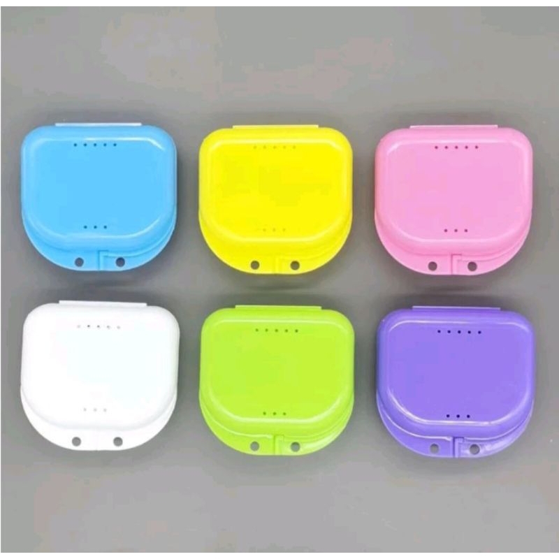 0Denture box retainer box kotak retainer kotak gigi palsu tempat gigi palsu tempat retainer dengan l