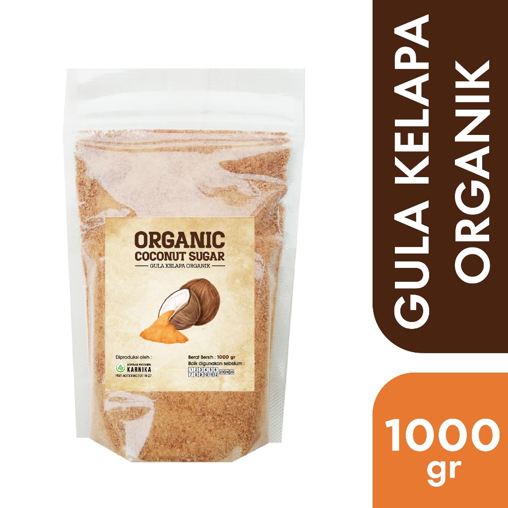 

Gula Semut Kelapa Kristal Organik Coconut Sugar Bubuk 1000 gr