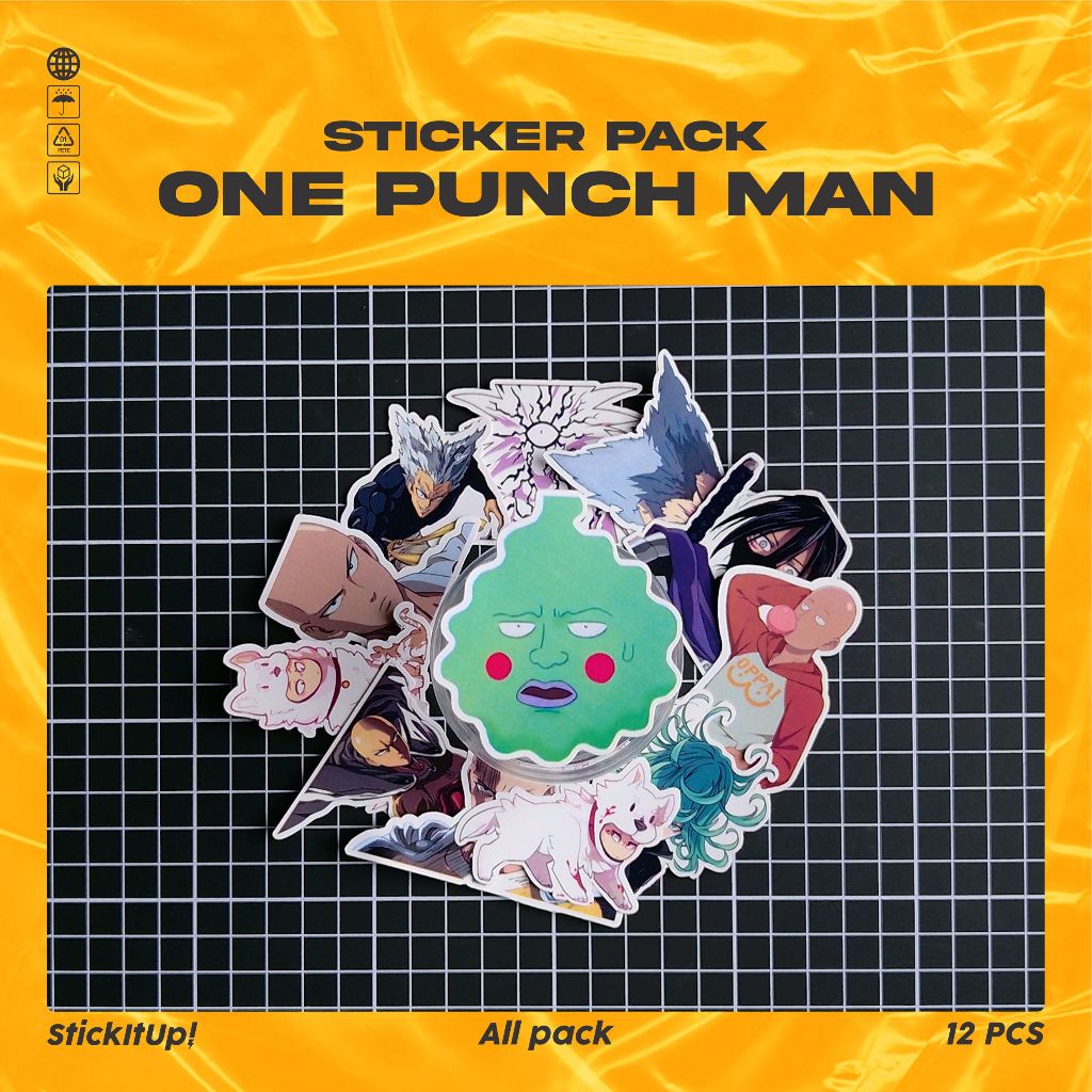 

COD✨ StickItUp Stiker Pack Anime One Punch Man Series Lucu Colorfull Keren Untuk Koper Laptop Skateboard
