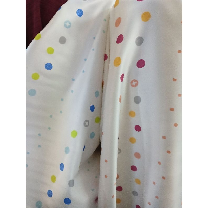 KAIN DUCHESS BRIDAL MOTIF PULKADOT / BAHAN DUCHESS BRIDAL / BAHAN SATIN DUCHESS BRIDAL / BAHAN SATIN